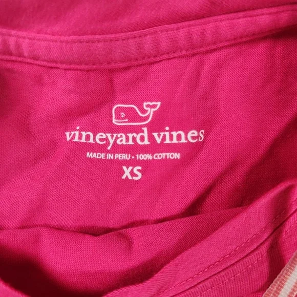 Vineyard Vines Womens Pink Vintage Whale Graphic Pocket Tee Shirt XS - Picture 5 of 6